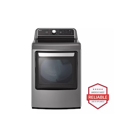 Lg LG 7.3 cu. ft. Ultra Large Capacity Smart Wi-Fi Enabled Gas Dryer DLG7401VE